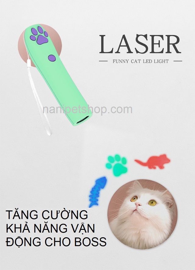 Đồ chơi cho mèo đèn lazer hình bàn tay